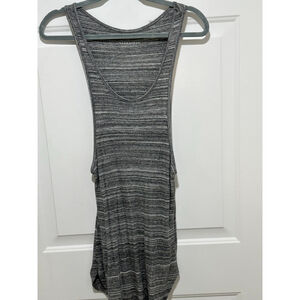 AllSaints Iman Tank Top Women’s XS Gray Ribbed Knit Scoop Neck Racerback Portuga